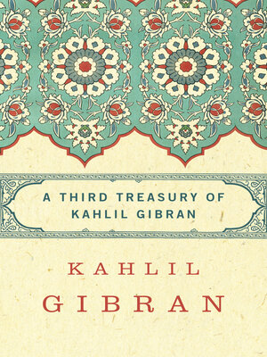 cover image of Third Treasury of Kahlil Gibran